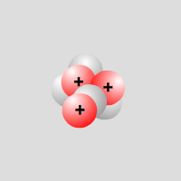 noyau seul de l'atome de lithium - Li