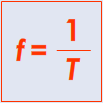 La fréquence est l'inverse de la période ou encore c'est le nombre de périodes par seconde.